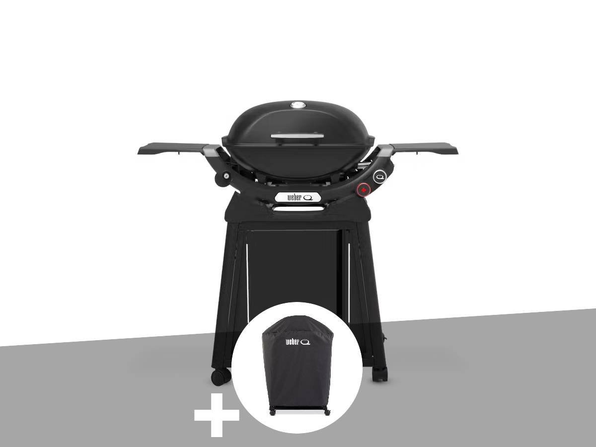 Weber - Barbecue à gaz Q 2800N+ Chariot noir + Housse - Weber - Image 1