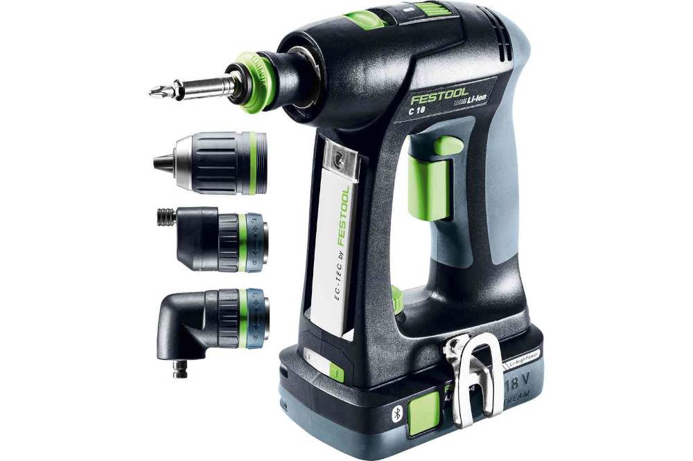 Festool - Perceuse-visseuse 18V C 18 HPC 4,0 I-Set + 2 batteries 4Ah + chargeur + coffret SYSTAINER SYS3 - FESTOOL - 577617 - Imagen 2