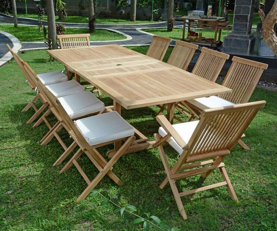 Salon de jardin en teck massif Vienne, 10 places - TECK'Attitude - Imagen 4