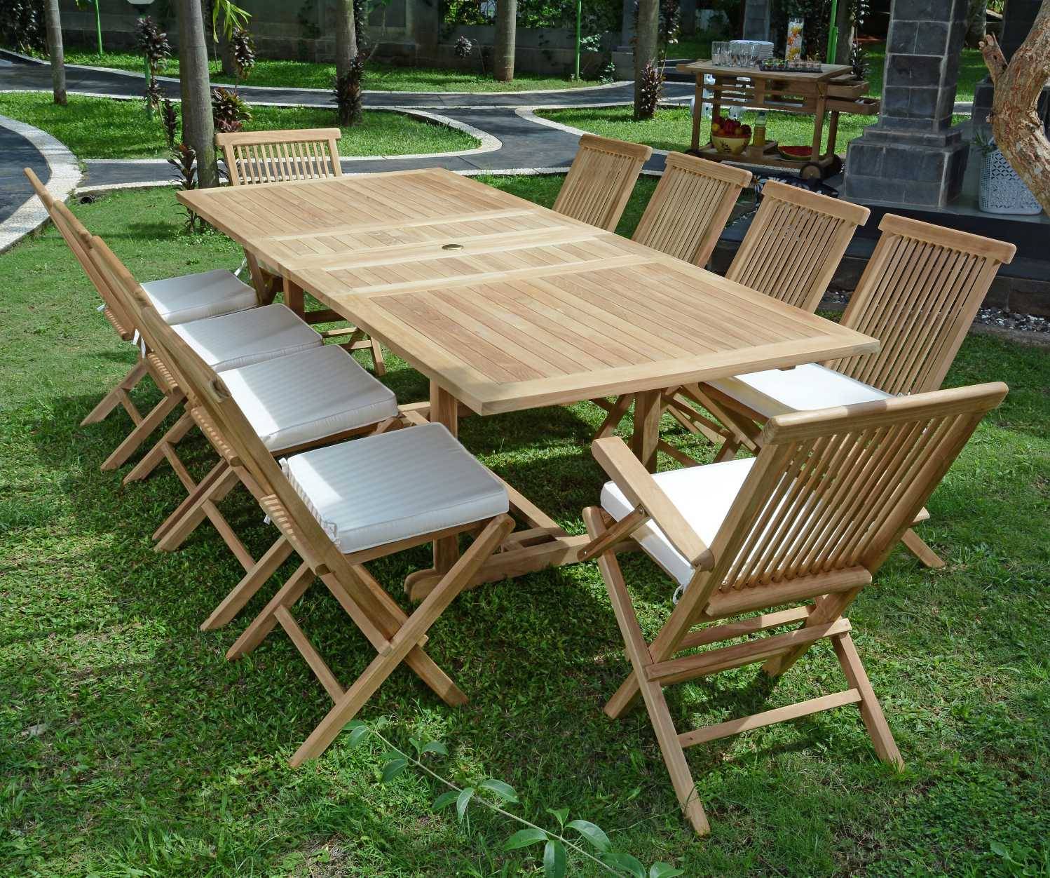 Salon de jardin en teck massif Vienne, 10 places - TECK'Attitude - Imagen 4