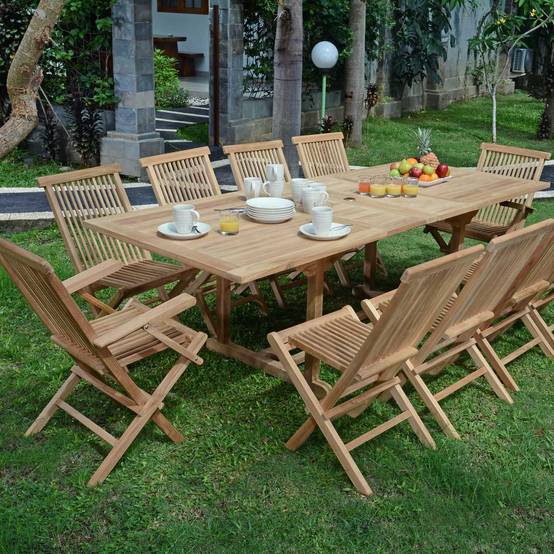 Salon de jardin en teck massif Vienne, 10 places - TECK'Attitude - Imagen 2