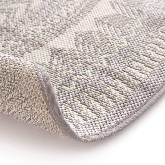 Decoweb - Tapis rond d'extérieur ou d'intérieur - Mandala - Gris - Ø 120 cm - Decoweb - Imagen 7