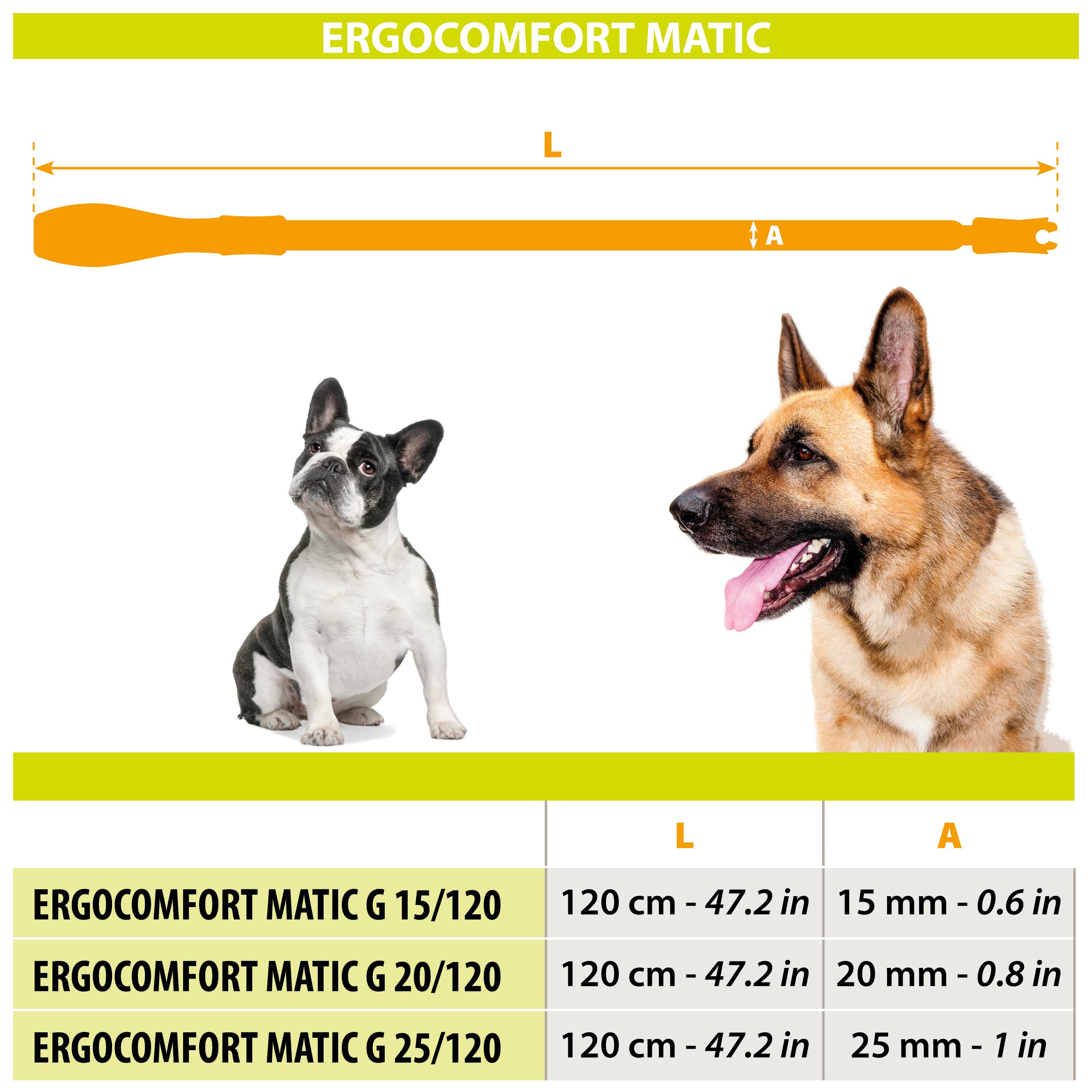 Ferplast - Ferplast Laisse pour chien ERGOFLUO MATIC, Laisse pour petit chien, Mousqueton innovant avec mécanisme magnétique, Poignée rembourrée, Nylon. Taille - Imagen 2