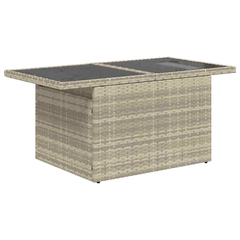 Salon de jardin 8 places polyrotin modulable design moderne pour jardin terrasse Gris clair – ComfortXL Outdoor Living - Image 6