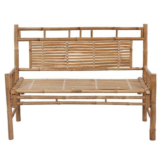 Banc de jardin | Banquette De Jardin | Banc Extérieur avec coussin 120 cm Bambou Maison Chic - Image 3
