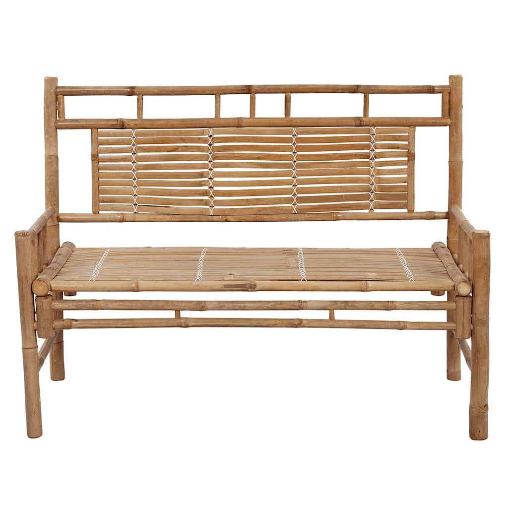 Banc de jardin | Banquette De Jardin | Banc Extérieur avec coussin 120 cm Bambou Maison Chic - Image 3
