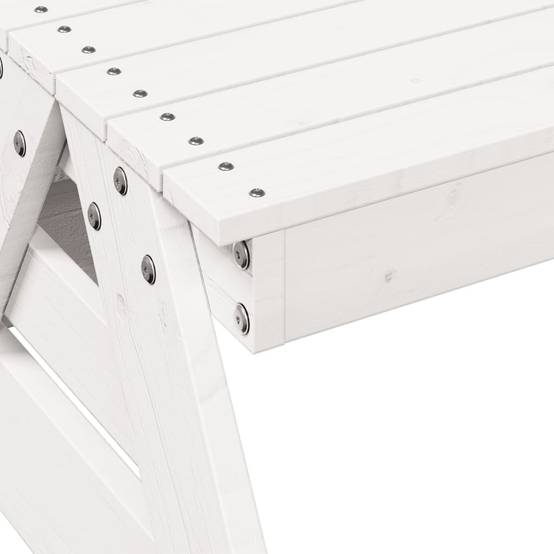 Table de pique-nique pour enfants bois massif de pin blanc 88 x 122 x 58 cm - PANGIVO - Image 7
