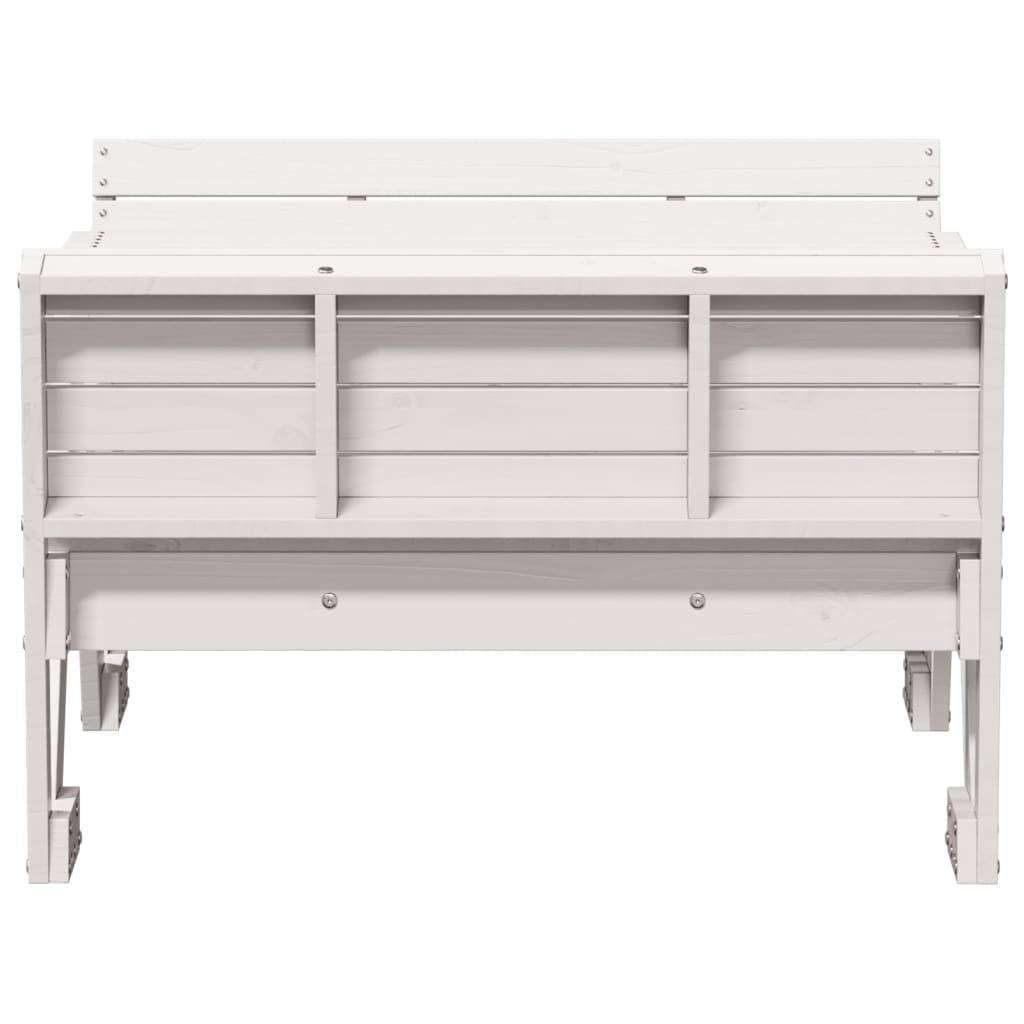 Table de pique-nique pour enfants bois massif de pin blanc 88 x 122 x 58 cm - PANGIVO - Image 4