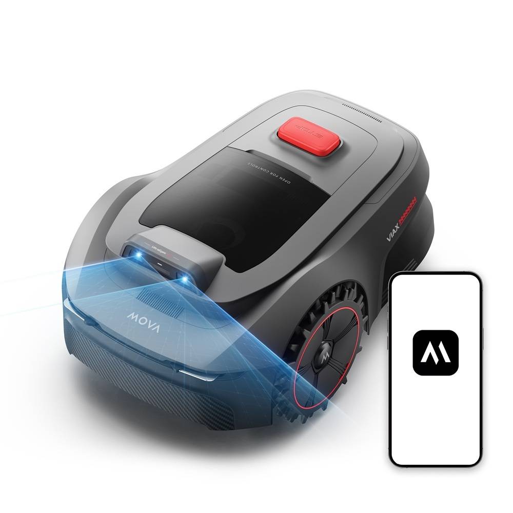 Robot tondeuse – 250 m², 50 min autonomie, AI UltraEyes™, U-trajets, tout-terrain - MOVA ViAX250-EUA - Image 1