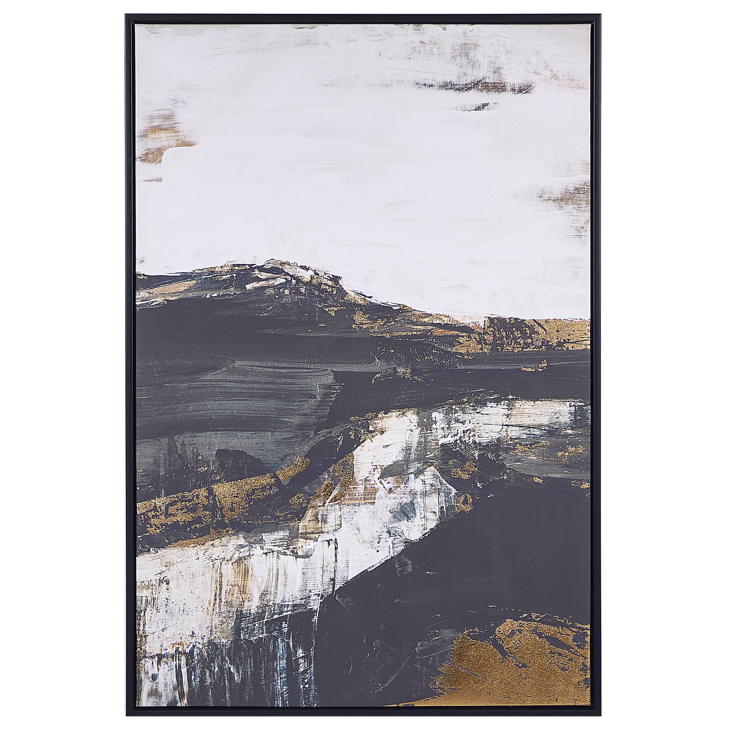 Beliani - Imprimé sur toile Tissu Noir STATTE - 63x5x93- Beliani - Image 2