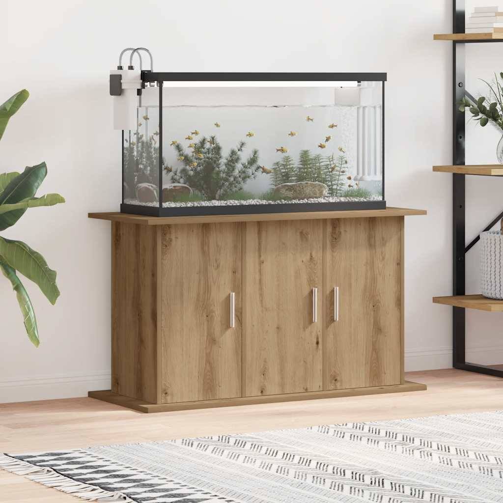 Armoire pour aquarium Bois d'Ingénierie avec Rangement à Portes 101x41x58 cm Chêne - ComfortXL Outdoor Living - Image 3