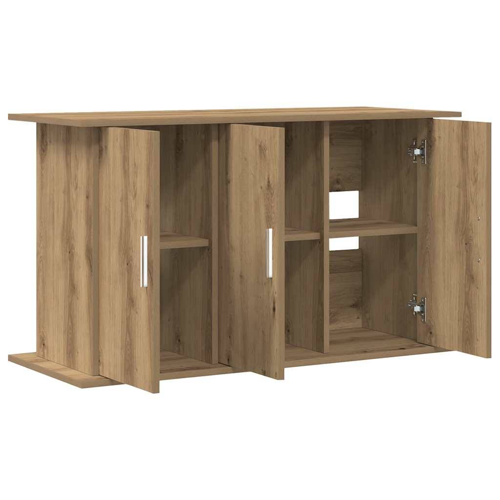 Armoire pour aquarium Bois d'Ingénierie avec Rangement à Portes 101x41x58 cm Chêne - ComfortXL Outdoor Living - Image 2