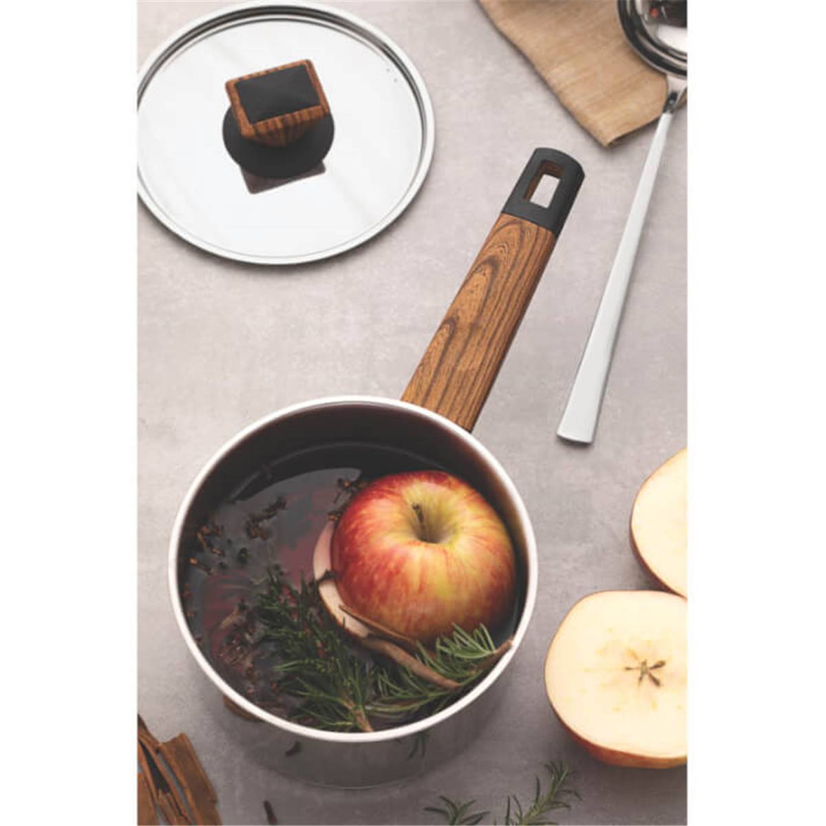 Batterie de cuisine Brava. 4 pcs, Inox & Bakélite - Imagen 2