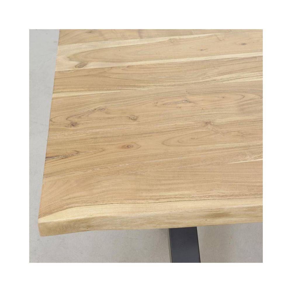 Aubry Gaspard - Table rectangulaire en acacia L 180 Ep.25mm - Imagen 3