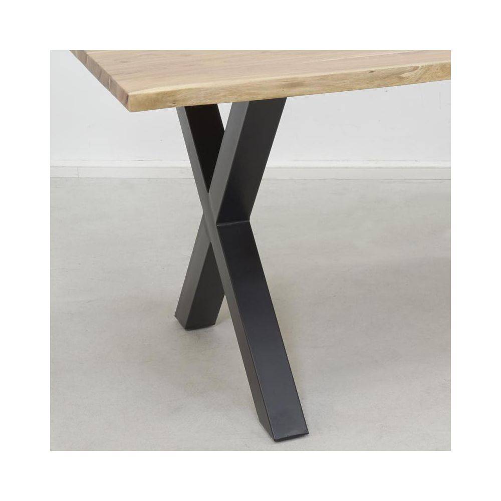 Aubry Gaspard - Table rectangulaire en acacia L 180 Ep.25mm - Imagen 2