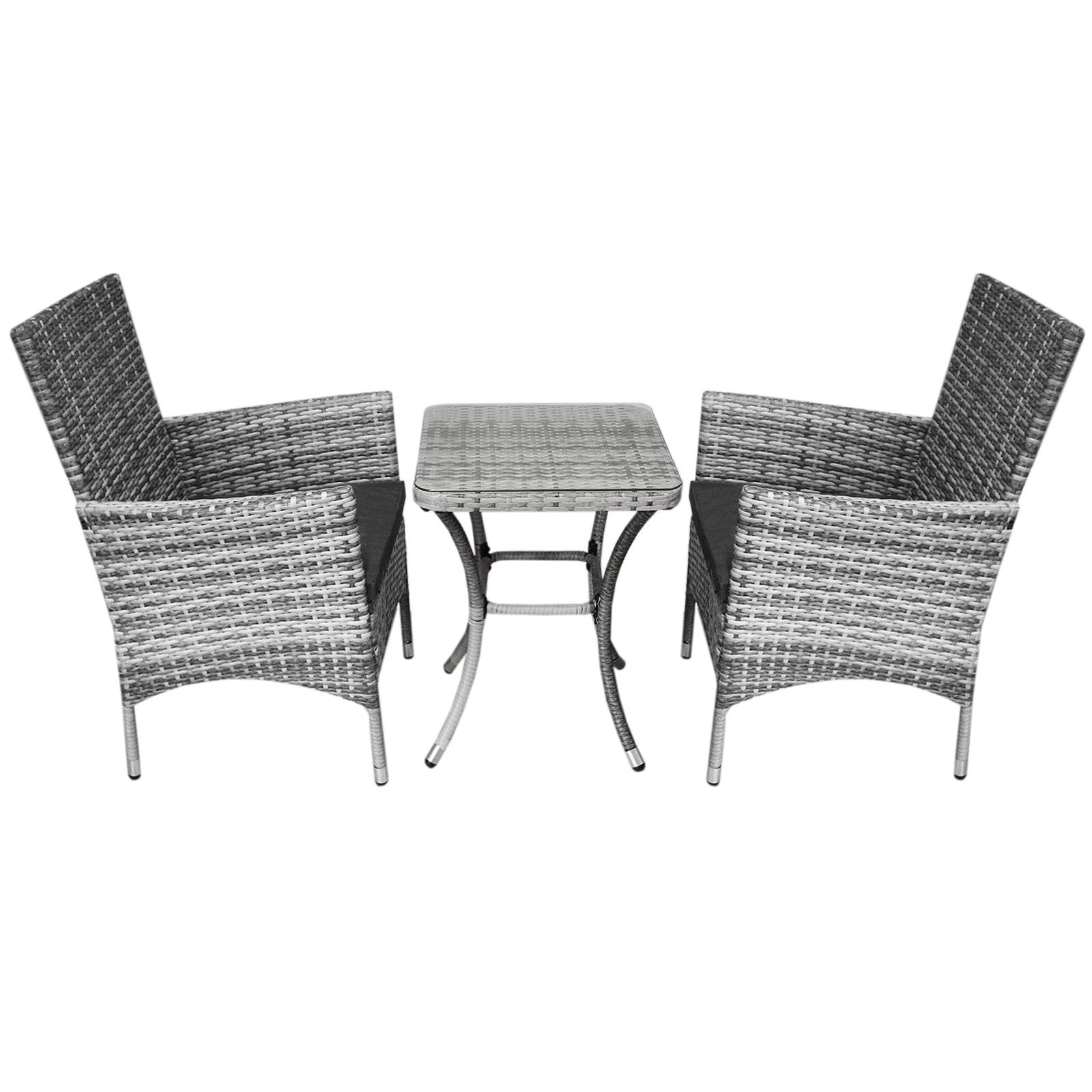 Jardi - Jardí Set Bistro Rotin Gris Clair - Image 2