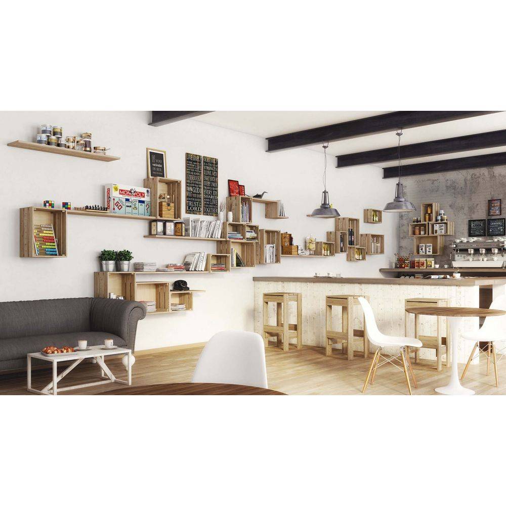Caisse en pin massif modulable Home box Moyenne - Imagen 2