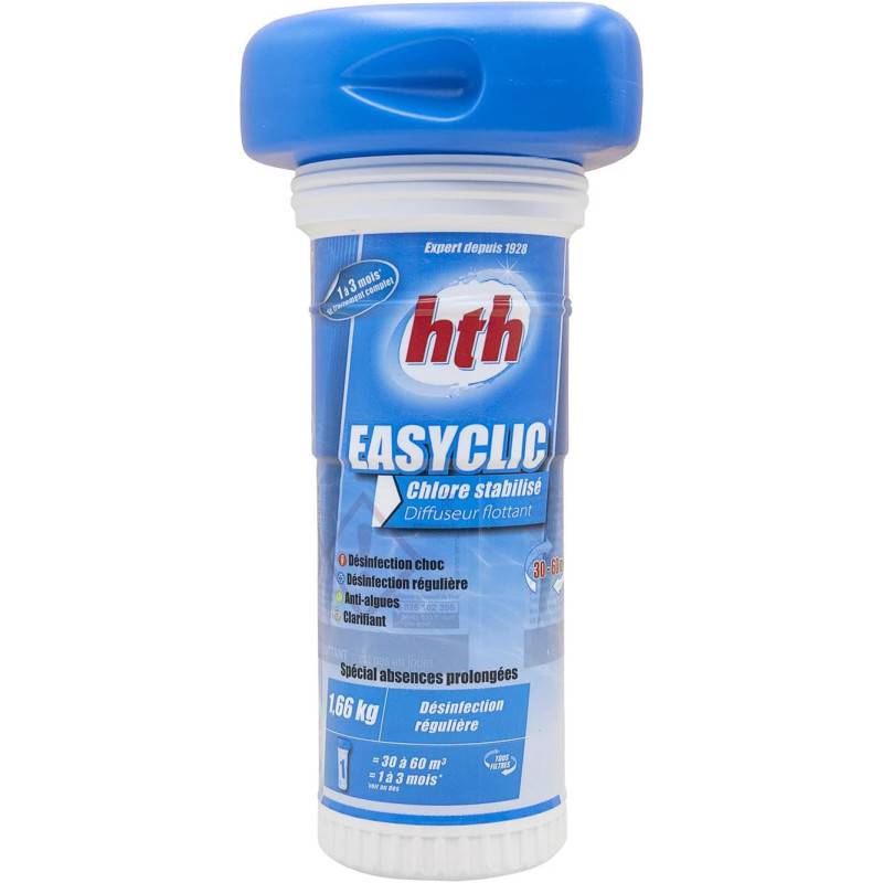 Diffuseur flottant chlore multifonction HTH EASYCLIC 1,66 kg - Imagen 1