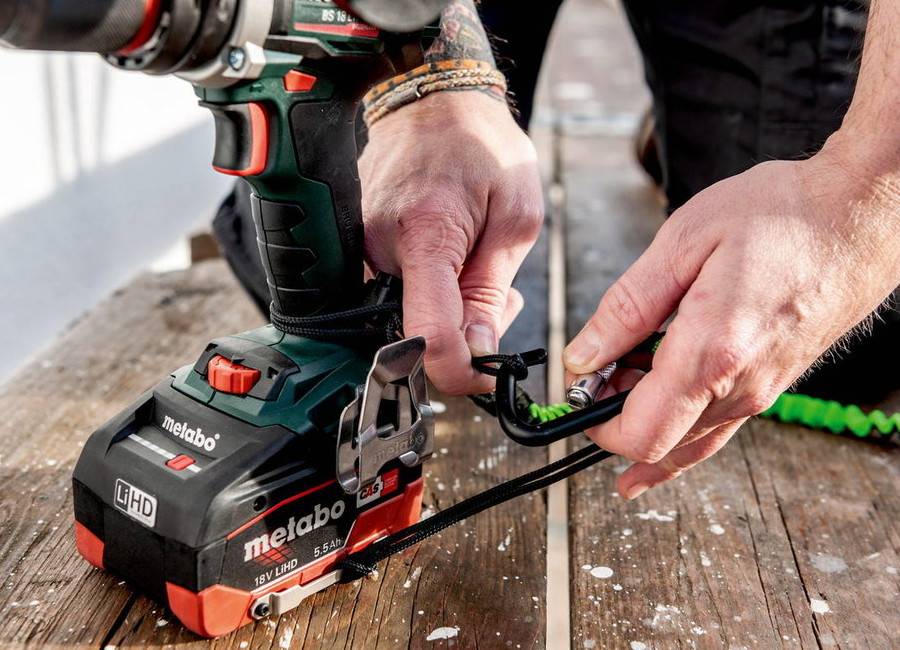 Metabo - Sangle de sécurité avec mousqueton pour batterie DS, 30 cm - Image 2