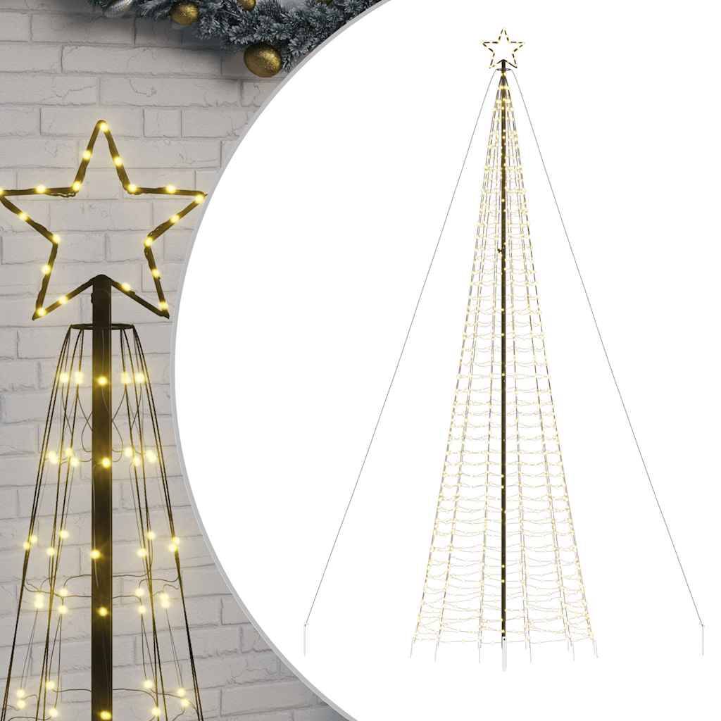 Sapin De Noël - Arbre de Noël lumineux avec piquets 1534 LED blanc chaud 500 cm - Image 1