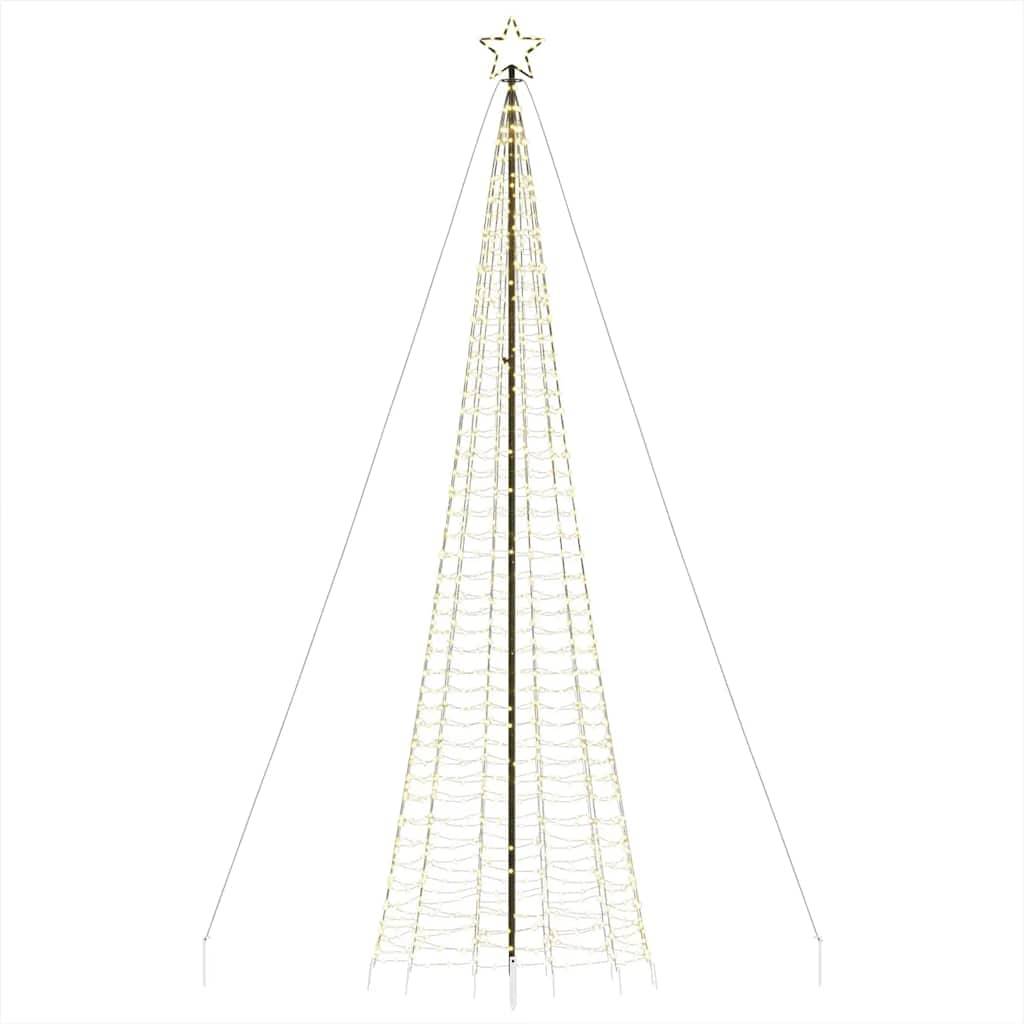 Sapin De Noël - Arbre de Noël lumineux avec piquets 1534 LED blanc chaud 500 cm - Image 6