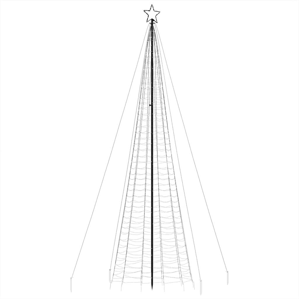 Sapin De Noël - Arbre de Noël lumineux avec piquets 1534 LED blanc chaud 500 cm - Image 5
