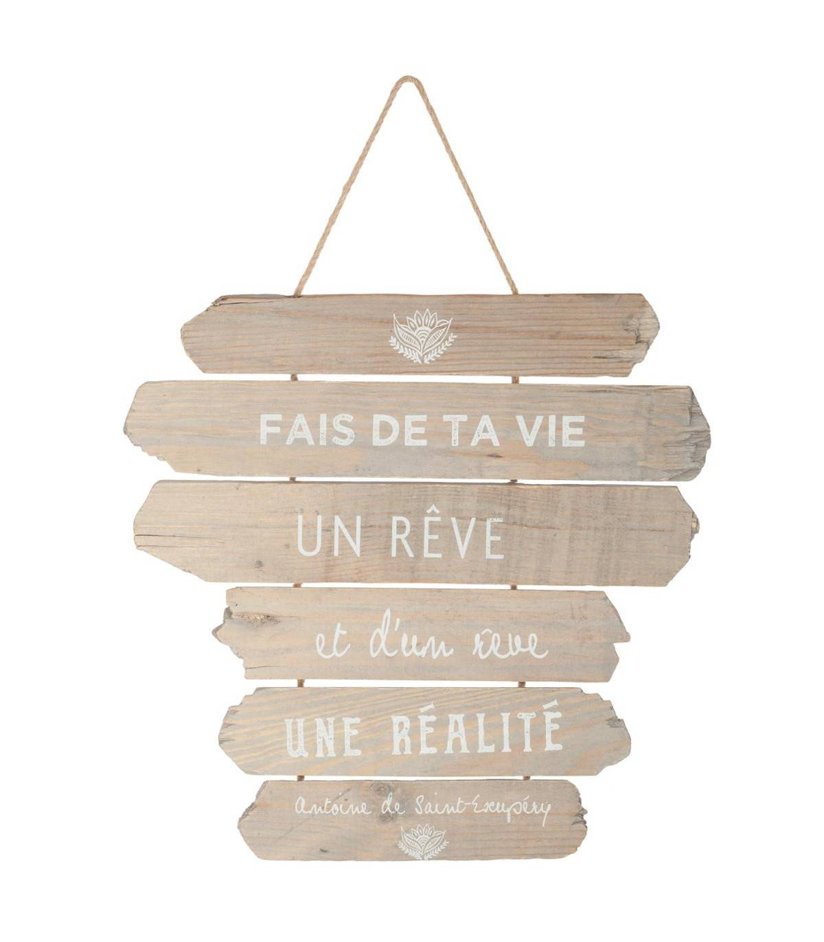 Décoration murale à suspendre avec Citations 28 x 38 cm - Imagen 1