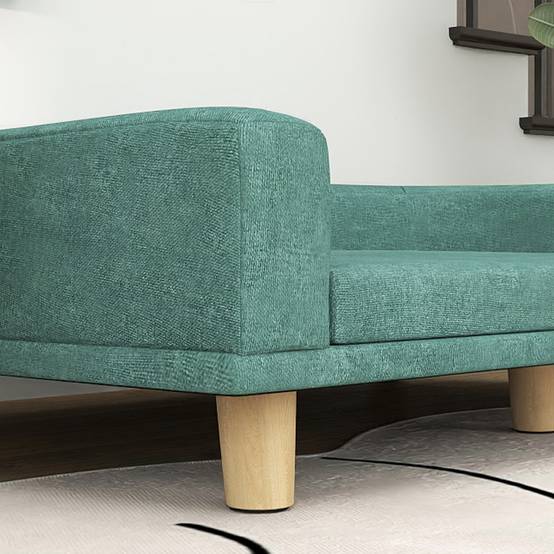 Lit Surélevé pour Grand Chien en Bois de Pin avec Coussin Lavable 98x67x25 cm Vert - ComfortXL Outdoor Living - Image 10