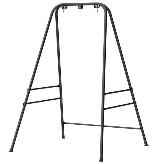 Support pour fauteuil suspendu hamac 183 cm, structure en acier, patins antidérapants noirs - Image 2