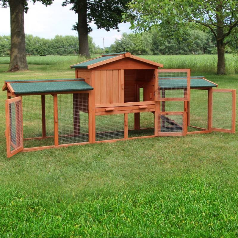 Cage Clapier Enclos lapin 210x85x54cm petits animaux Modele XXL 040 - Image 5