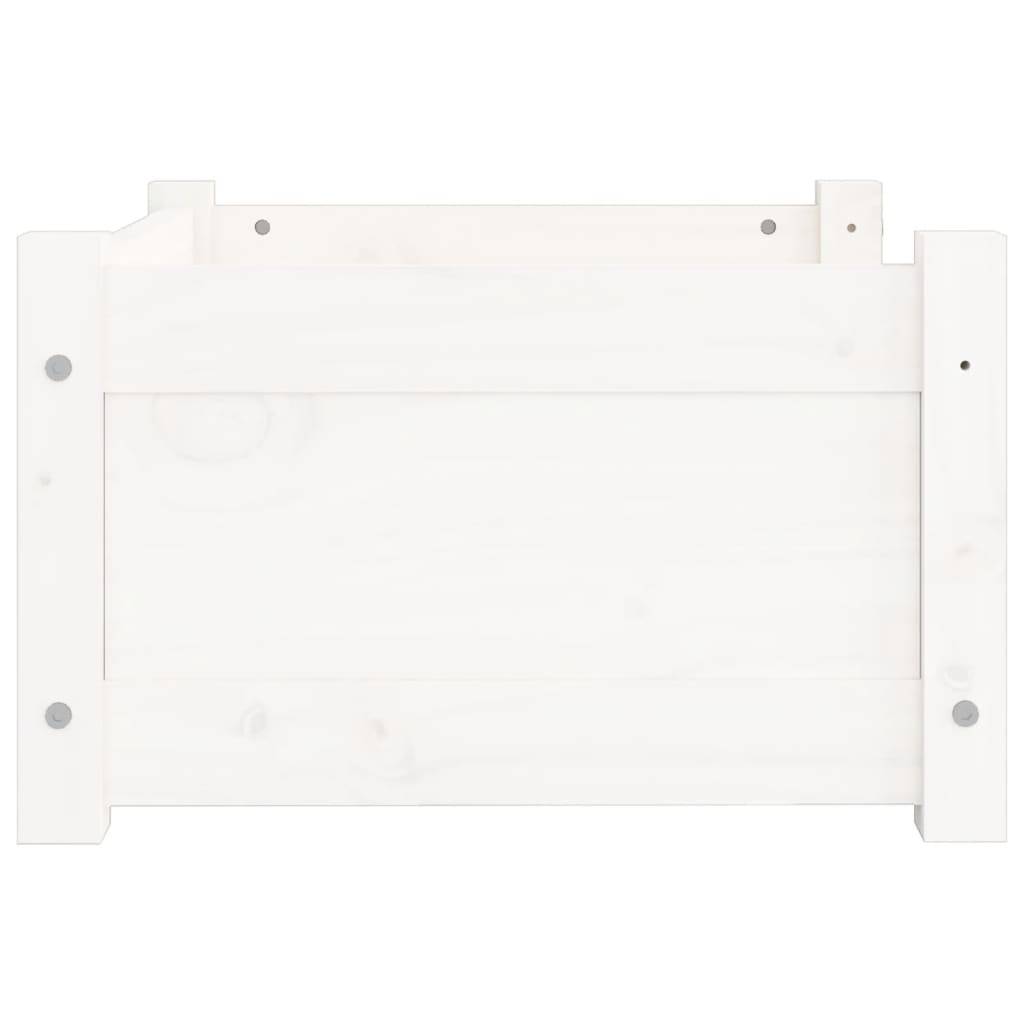 Vidaxl - Panier pour chien Blanc 55,5 x 45,5 x 28 cm Bois de pin massif vidaXL 821443 - Imagen 7