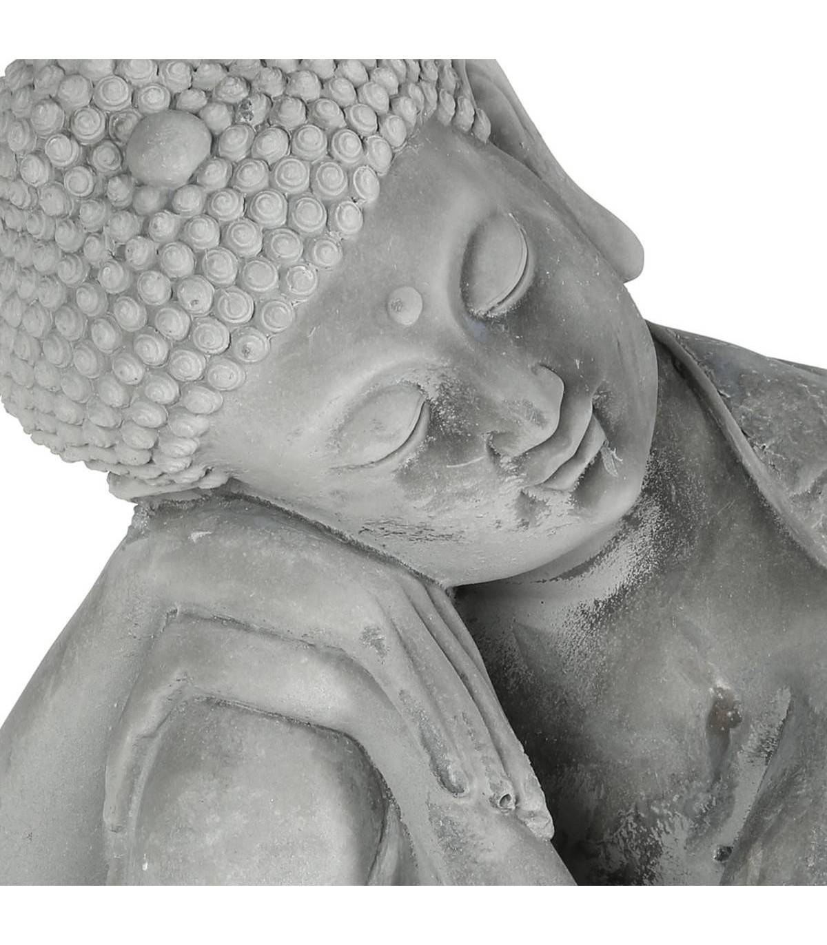 Statue décorative  Bouddha assis en ciment  H 36 cm - Imagen 2