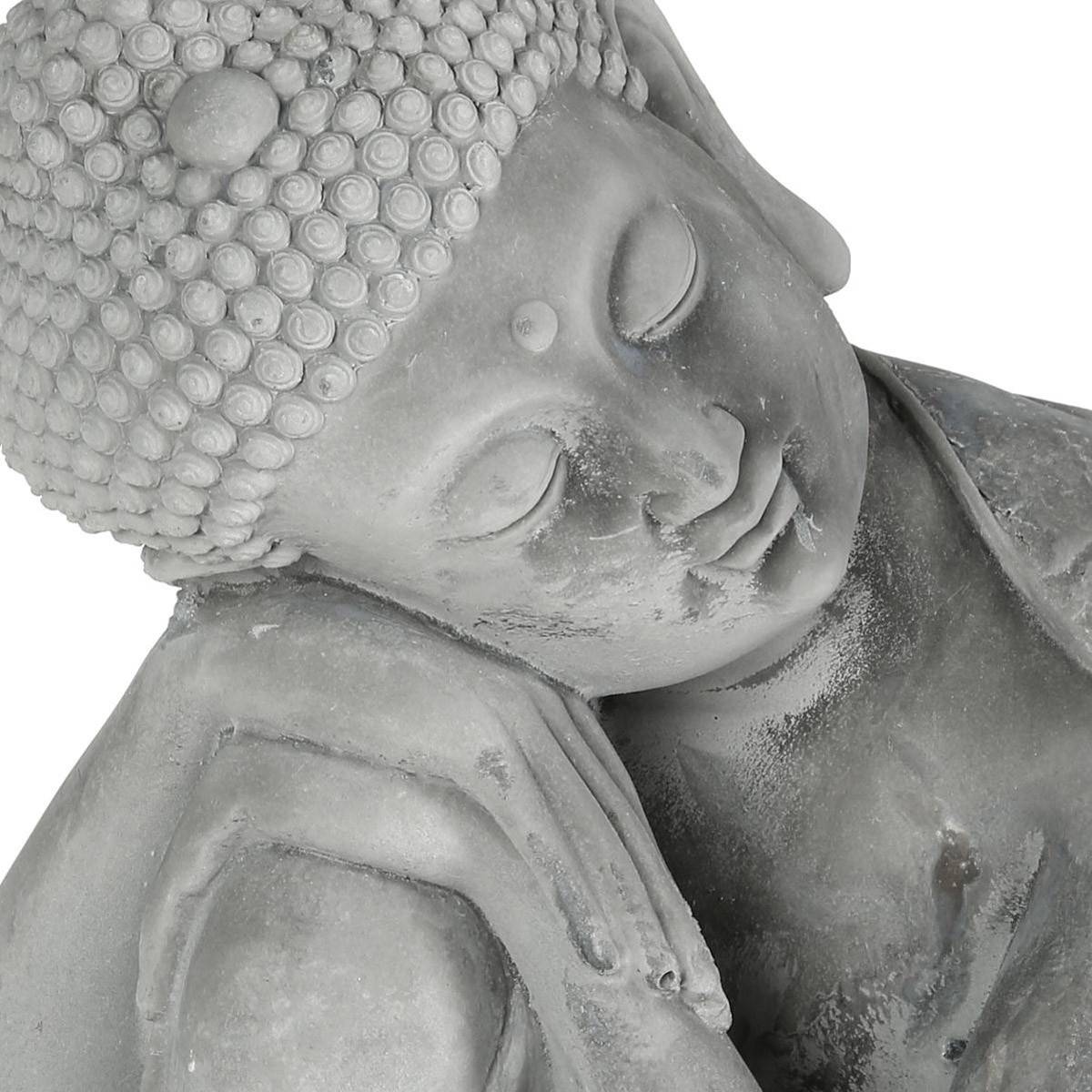 Statue décorative  Bouddha assis en ciment  H 36 cm - Imagen 3