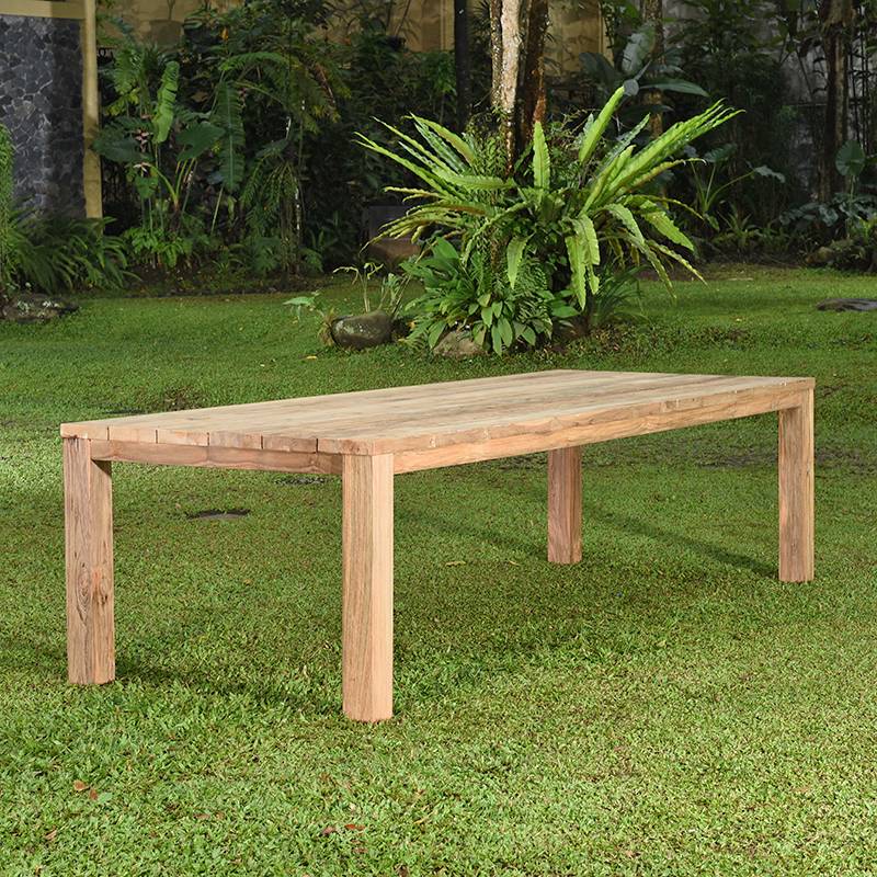Table en teck recyclé 300 x 110 cm Callao - Gecko Jardin - Imagen 1