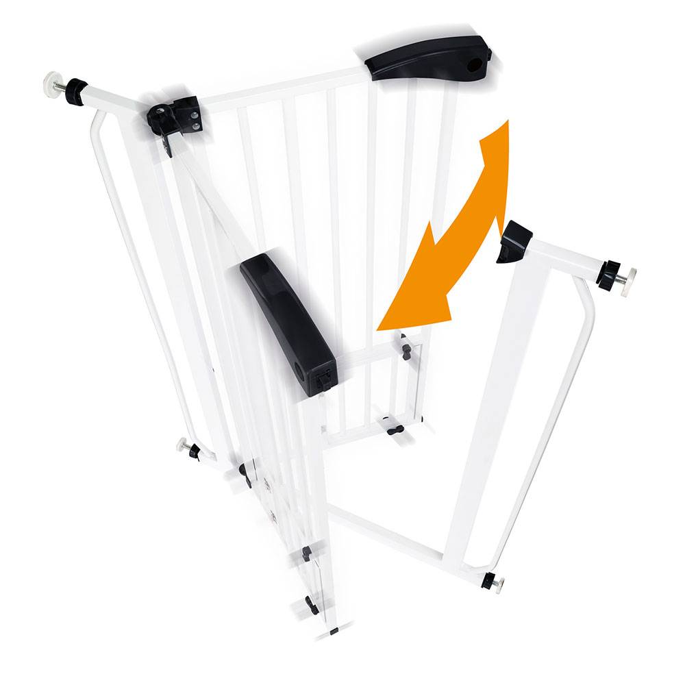 Ferplast - Ferplast Porte, barrière séparation pour chiens et chats PET GATE, grille d'intérieur, métal robuste verns blanc et plastique, fermeture de sécurité, - Imagen 8