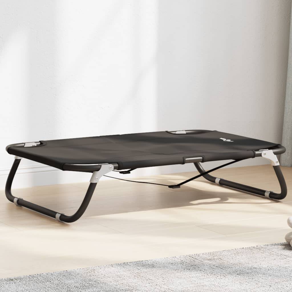 Couchage pour Chien Pliable et Surélevé 80cm, Idéal Camping et Maison, Acier Robuste Anthracite – ComfortXL Pet Living - Image 2