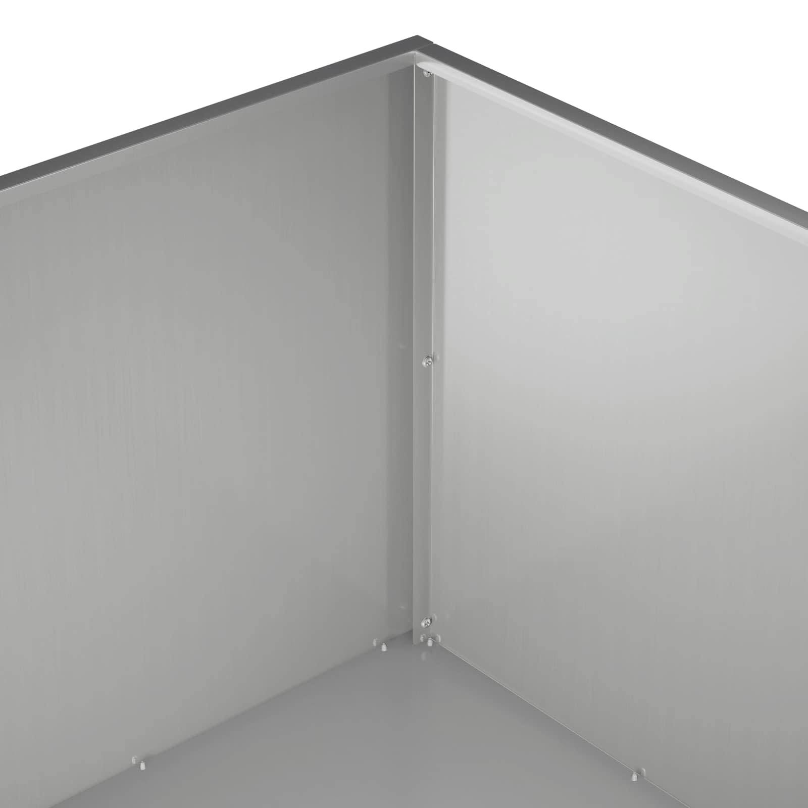 Vidaxl - Cache-pot de jardin Argenté 80 x 80 x 40 cm Acier galvanisé vidaXL 8005116 - Image 6