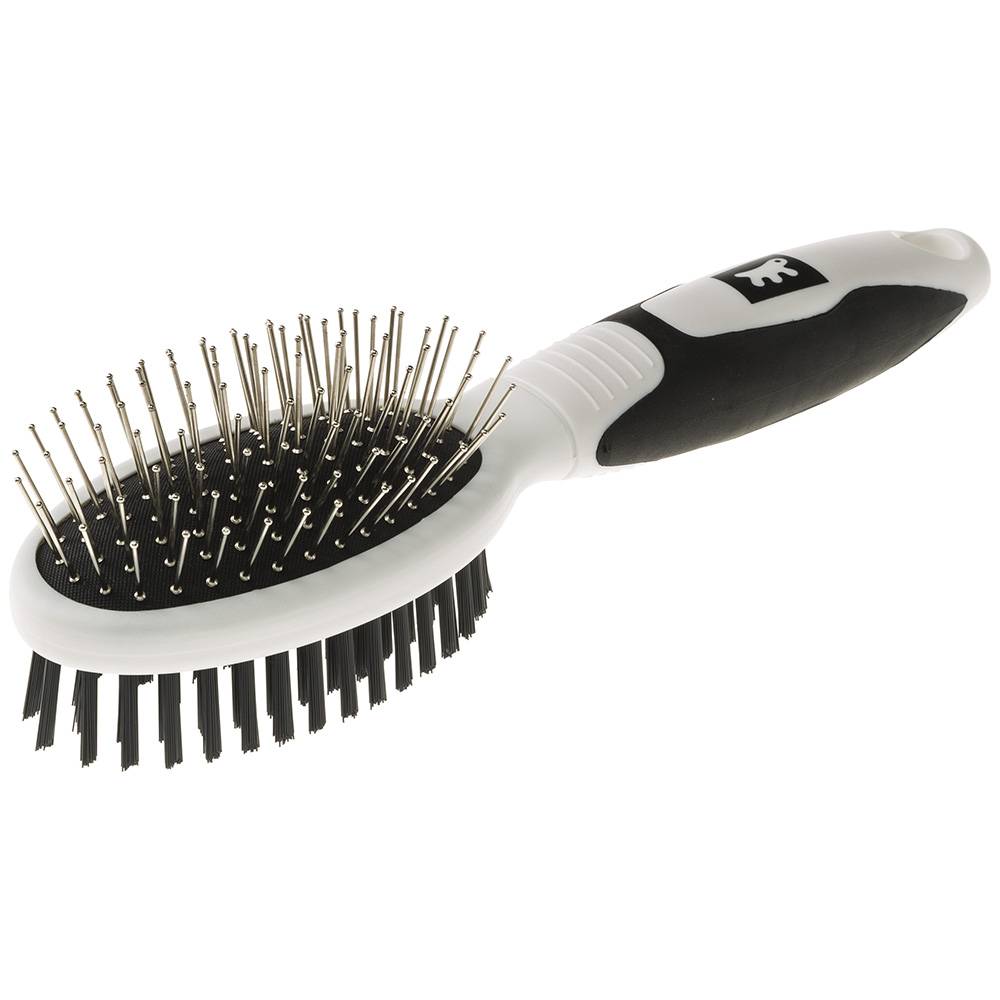 Ferplast - Brosse Combinée Poils-épingles en Acier GRO 5762 PREMIUM, pour Chiens et Chats à Poils Courts, Moyens et Longs - Image 1
