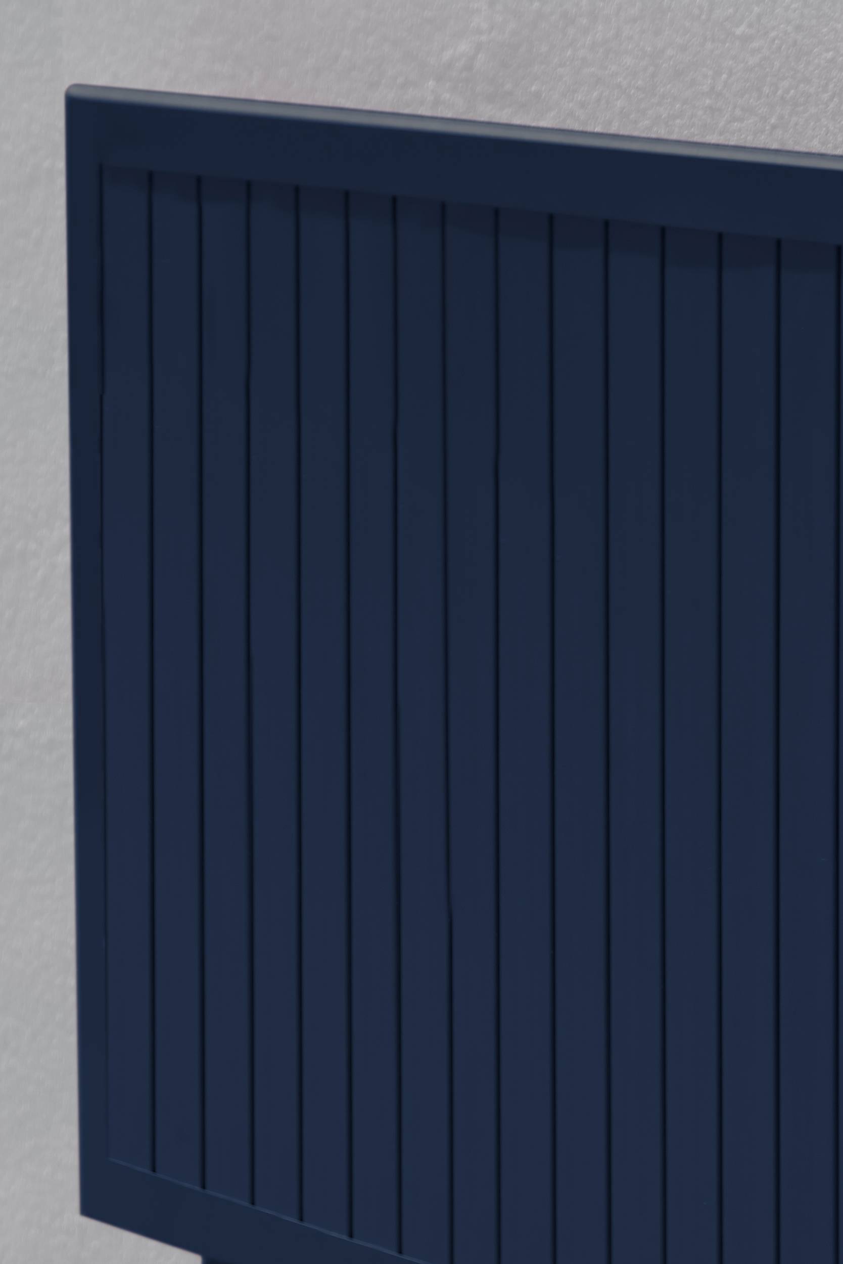 Table de jardin carrée pliante en aluminium - Bleu marine - MARIUS - Image 4