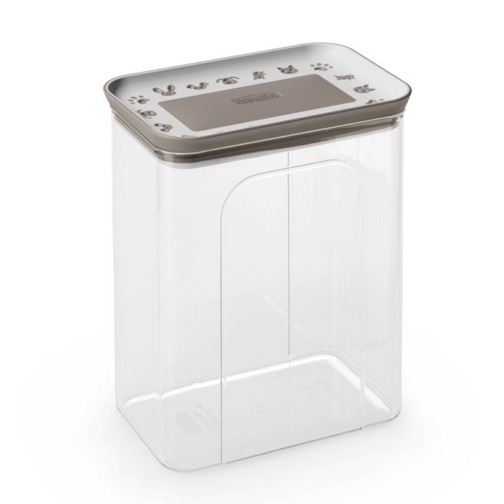 Zolux - Boite à friandises hermétique taupe 2.2 litres pour chien ou chat - Imagen 1