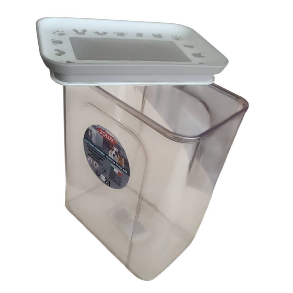 Zolux - Boite à friandises hermétique taupe 2.2 litres pour chien ou chat - Imagen 3