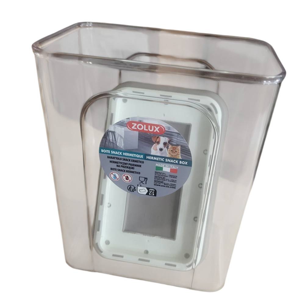 Zolux - Boite à friandises hermétique taupe 2.2 litres pour chien ou chat - Imagen 4