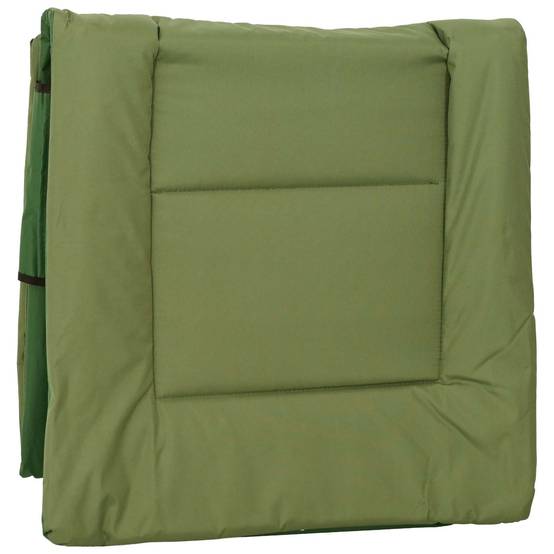 Vidaxl - Transat pliant avec coussin Vert foncé vidaXL 42032382 - Image 3