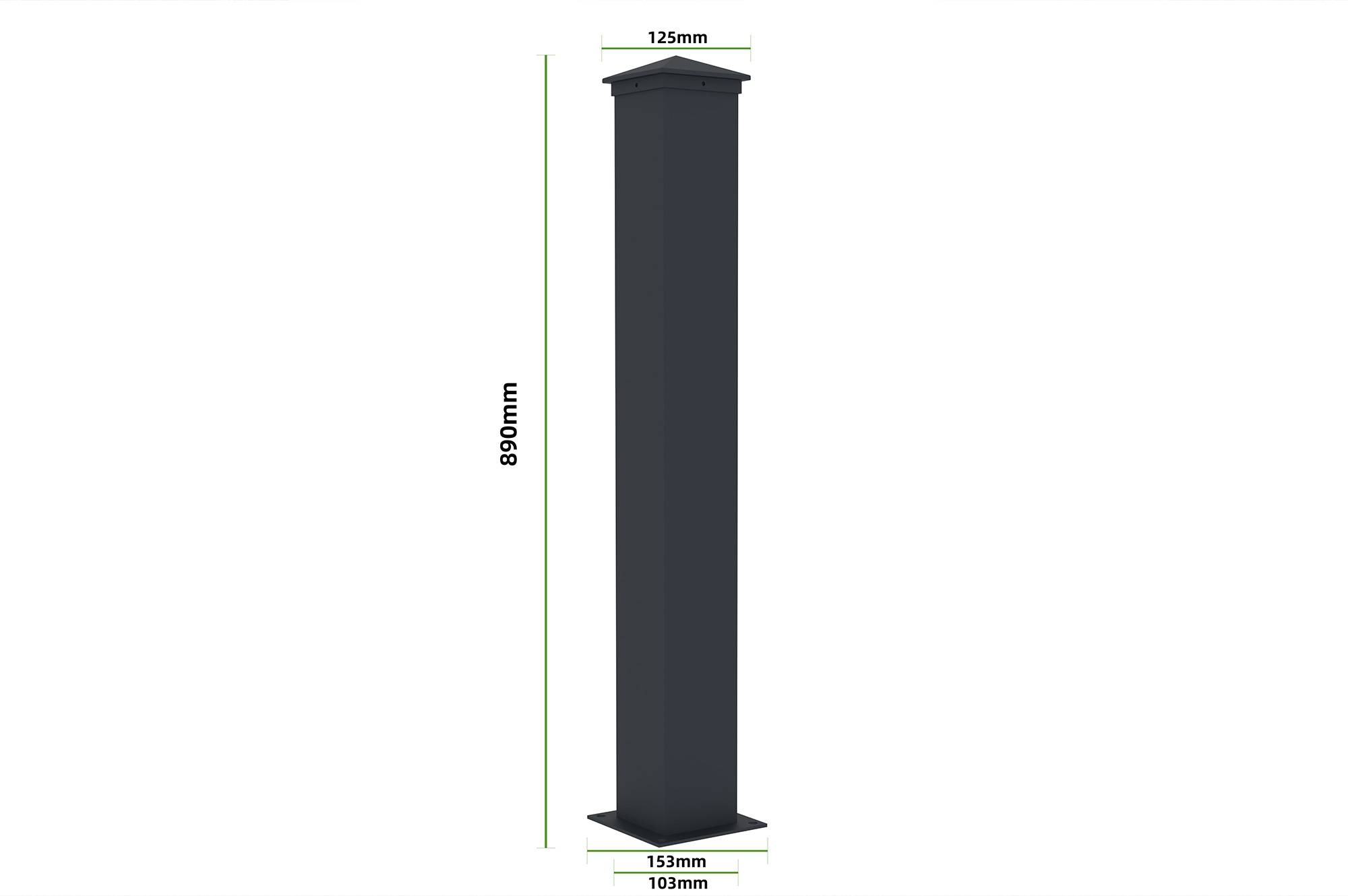 CASANOOV - Casanoov Lot de 5 kits de clôture aluminium NIESEN H.90 cm - kits complet 9.5 m - Image 8