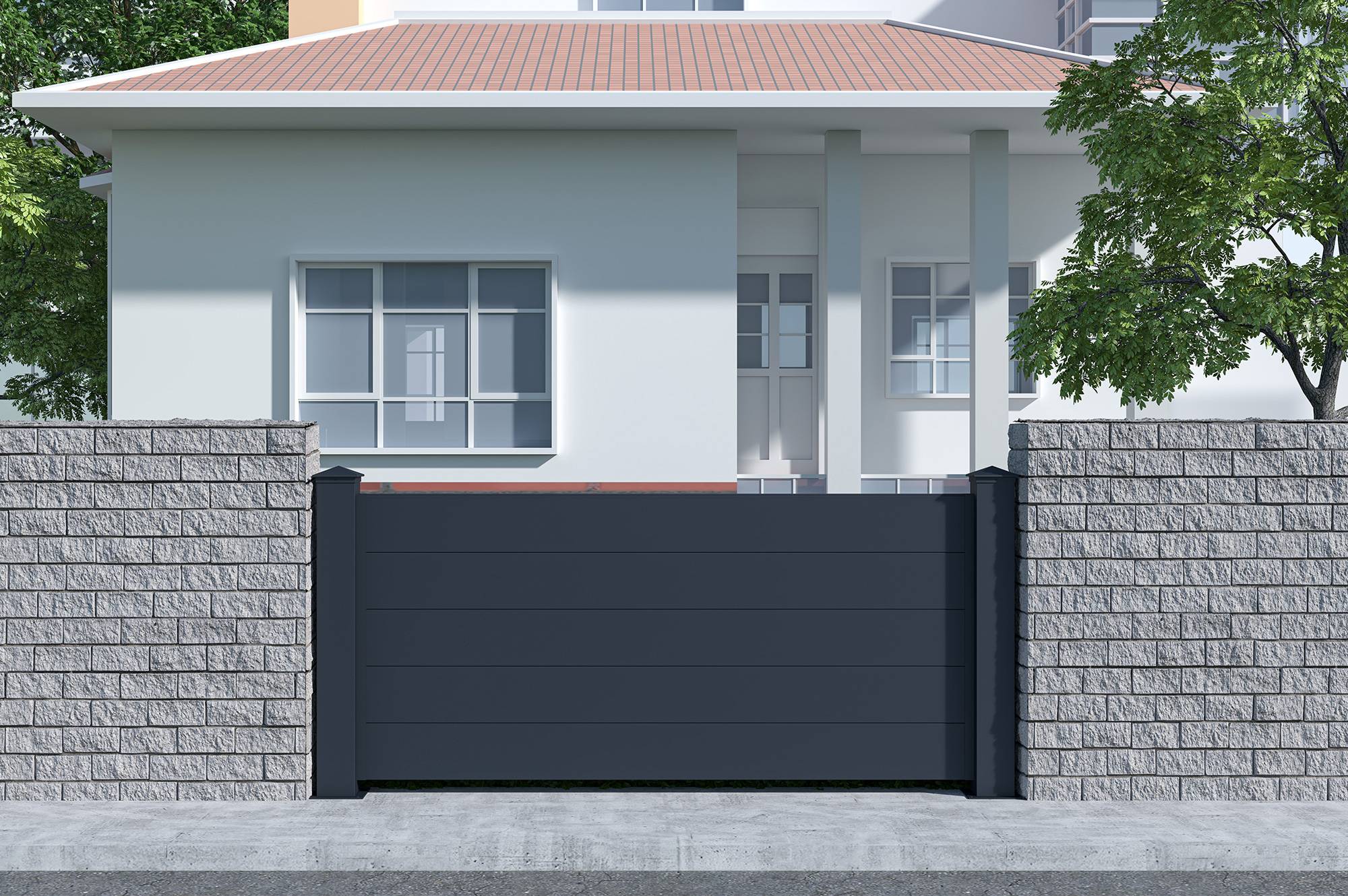 CASANOOV - Casanoov Lot de 5 kits de clôture aluminium NIESEN H.90 cm - kits complet 9.5 m - Image 1