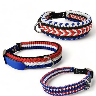 France Croquettes - Collier artisanal paracorde "ceremonie" M pour chien, FranceCroquettes - Imagen 3
