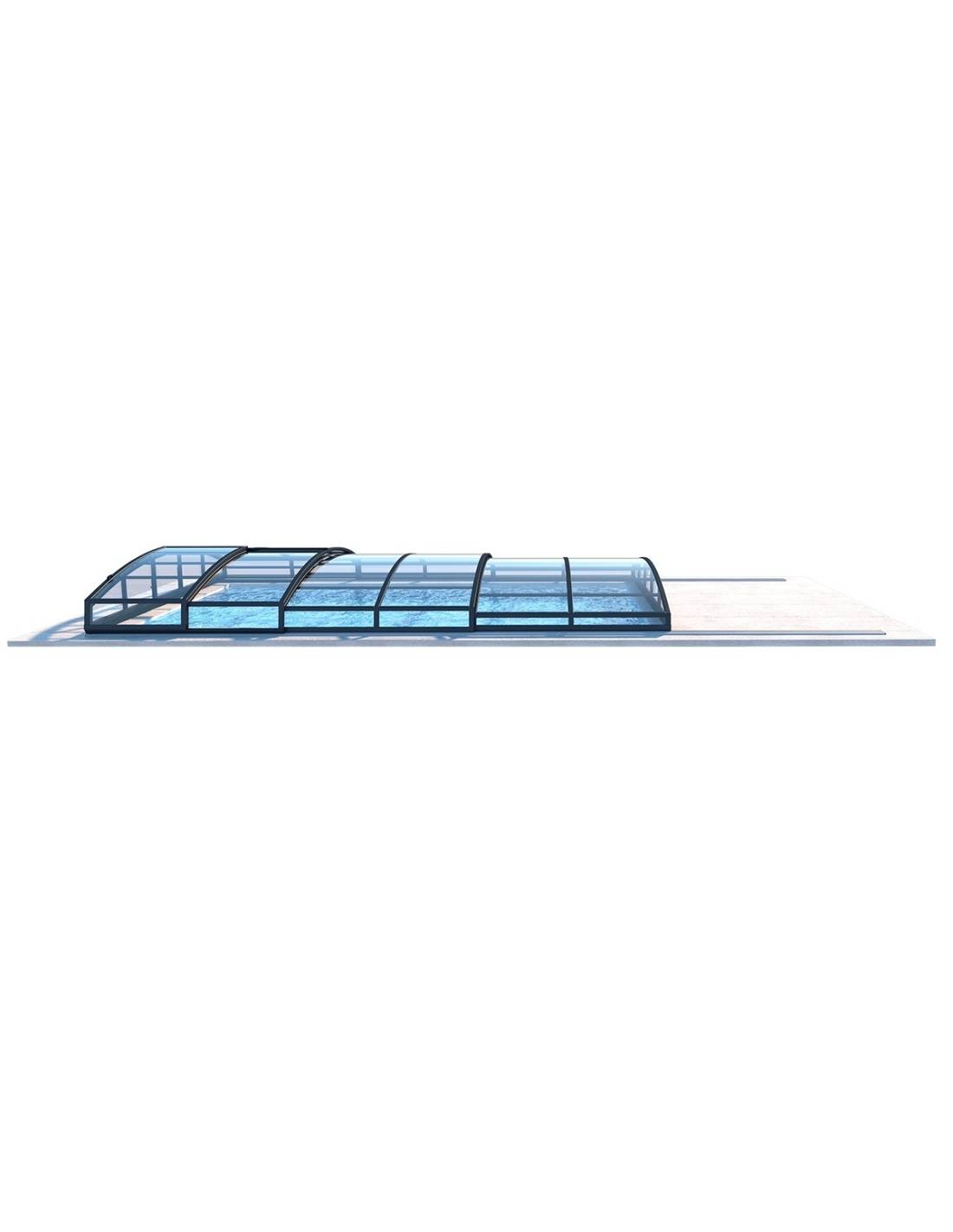 Altanka - Abri de piscine Skyline pour les modèles 4,10x3 m - BAS85, BAS785 - polycarbonate massif 3 mm - Couleur Ral7016 Graphite - ECO310 - Imagen 5
