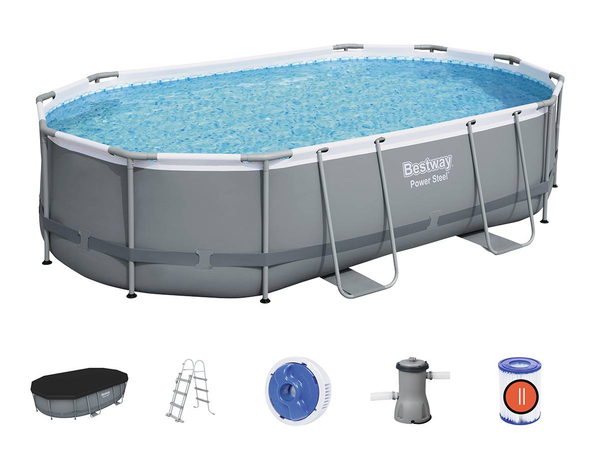 Bestway - Piscine tubulaire Power Steel ovale 4,88 x 3,05 x1,07 m - Bestway - Image 5
