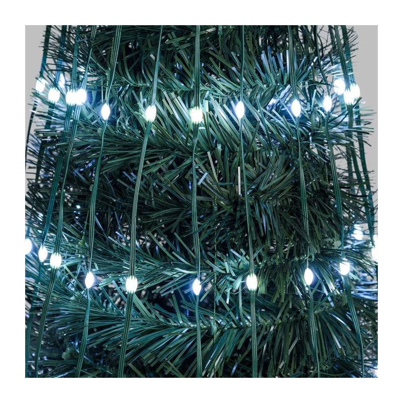 Lotti - Sapin lumineux conique animé H180cm 304 PixelLED blanc chaud et froid haute luminosité avec télécommande Lotti - Imagen 8