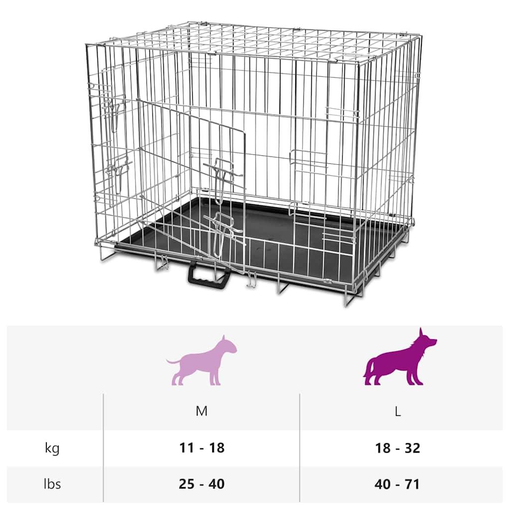 Vidaxl - Cage métallique et pliable pour chiens L vidaXL 170217 - Imagen 7